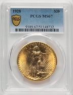 1928 $20 Saint-Gaudens Double Eagle PCGS MS67 (775641001)