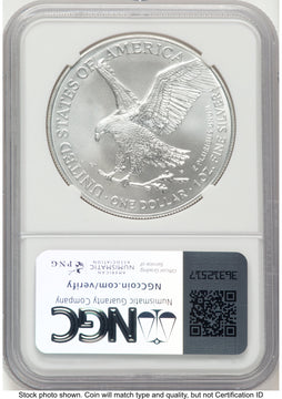 2024 Silver Eagle FDI Kenneth Bressett Portrait NGC MS70