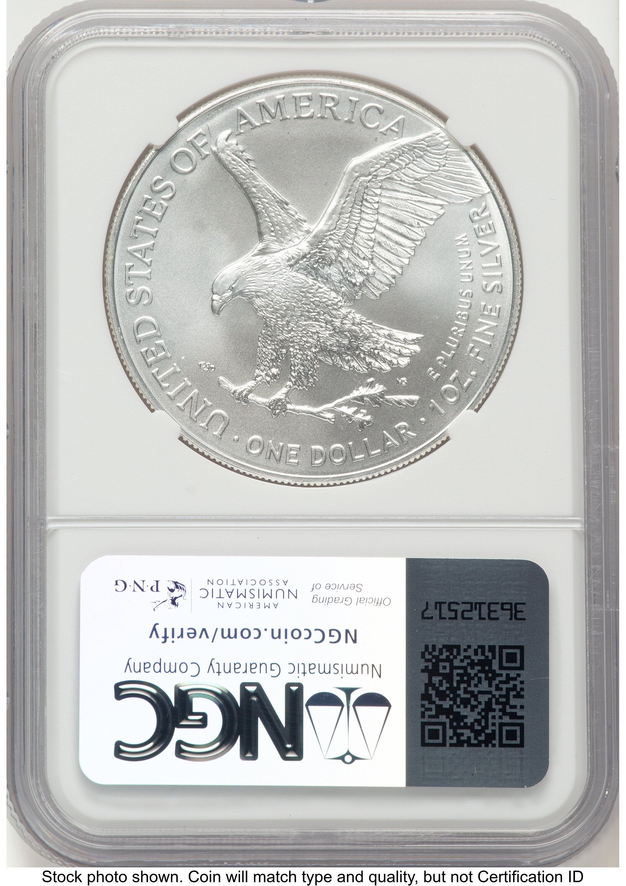 2024 Silver Eagle FDI Kenneth Bressett Portrait NGC MS70