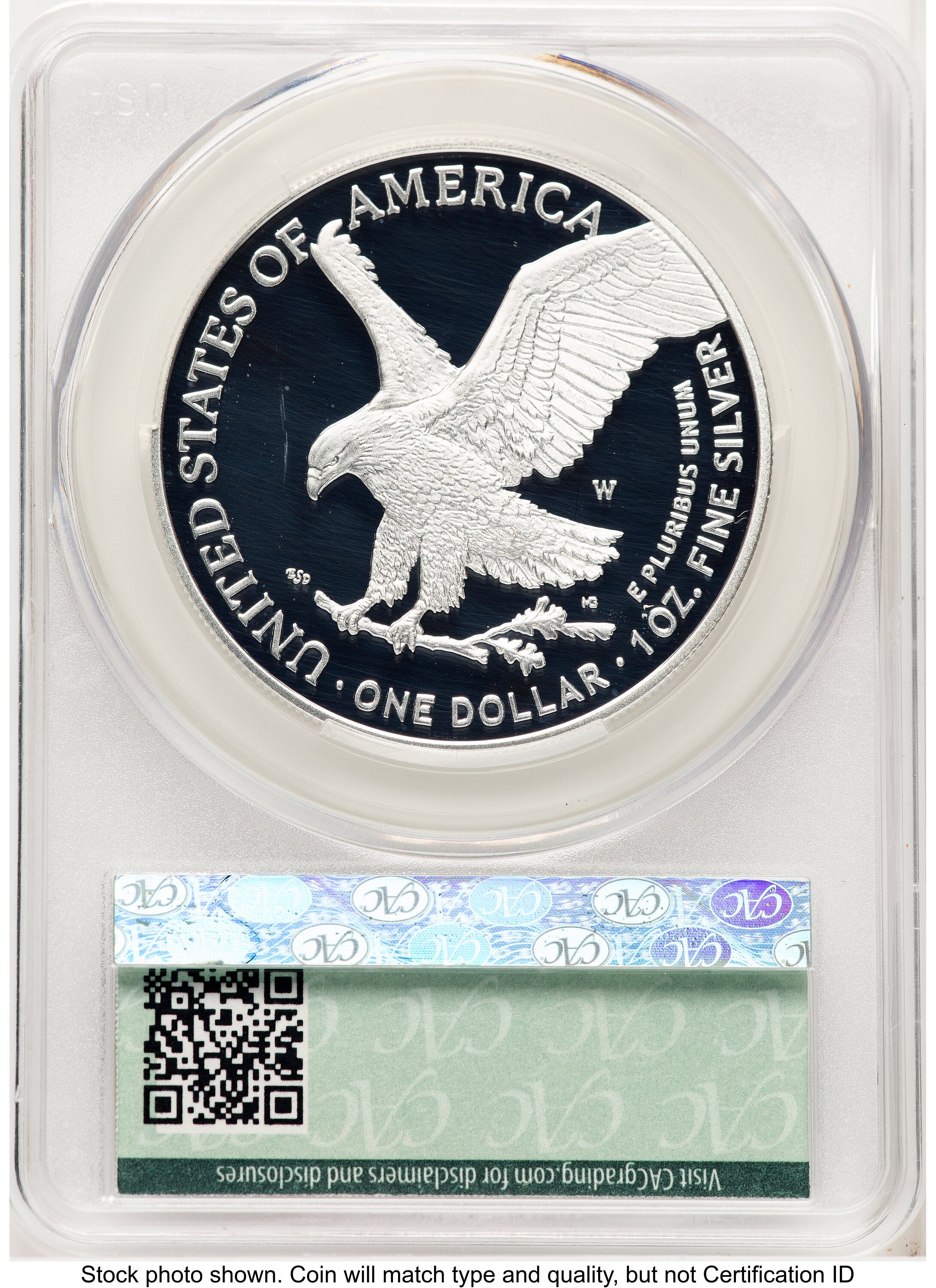 2025-W Proof Silver Eagle Congratulations Set 1 oz Advanced Delivery Ron Drzewucki CACG PR70
