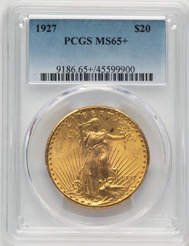 1927 $20 Saint-Gaudens Double Eagle PCGS MS65+ (775856002)