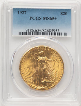 1927 $20 Saint-Gaudens Double Eagle PCGS MS65+ (775856008)