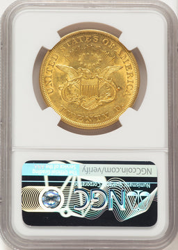 1850 $20 Liberty Double Eagle NGC AU58