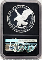 2021-W TY2 Proof Silver Eagle 1 oz FDI David Ryder NGC PF70