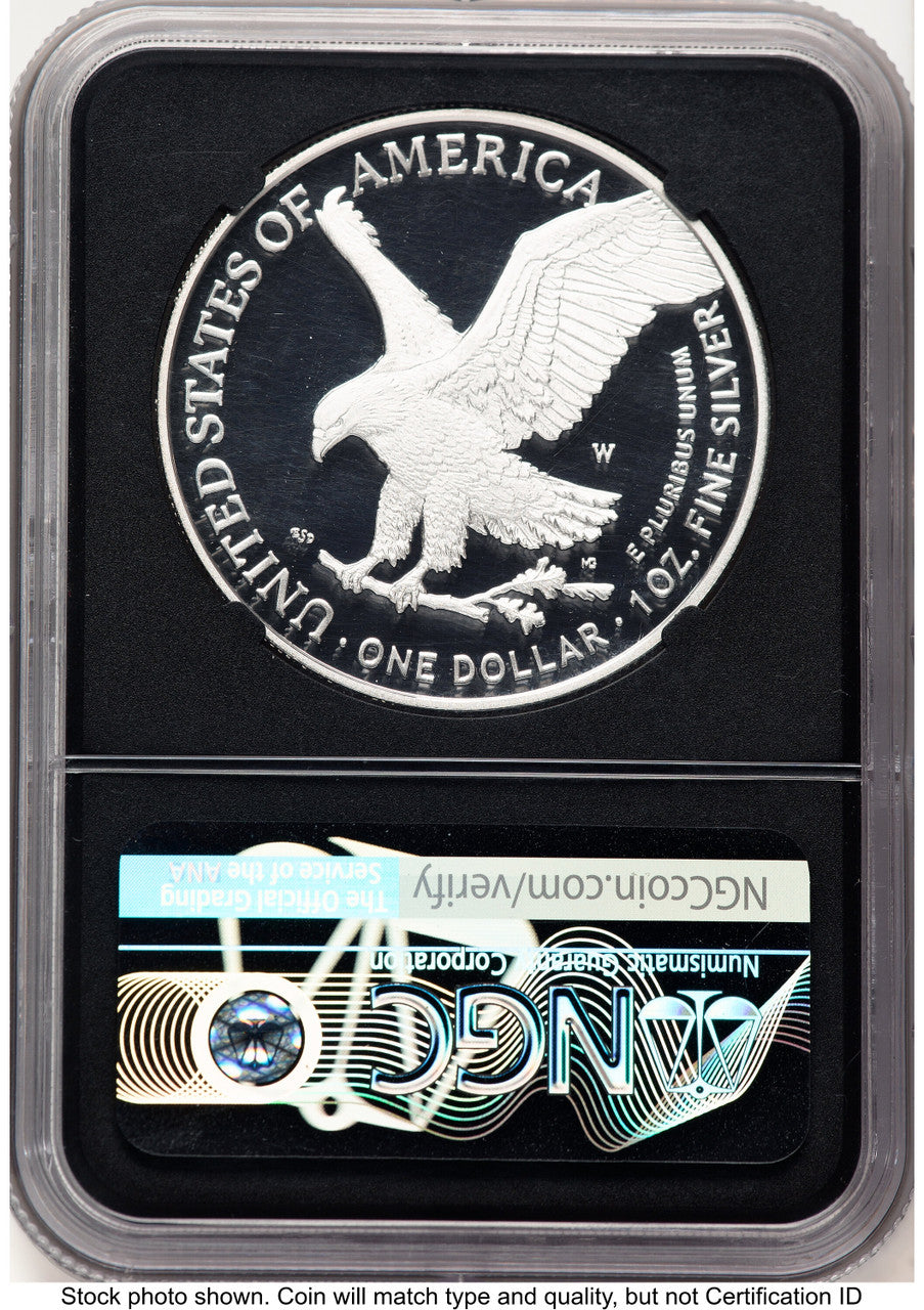 2021-W TY2 Proof Silver Eagle 1 oz FDI David Ryder NGC PF70