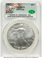 2024 Silver Eagle Ron Drzewucki CACG MS70