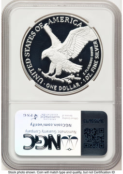2025-W Proof Silver Eagle 1 oz AR Jeff Garrett Red Book NGC PF70