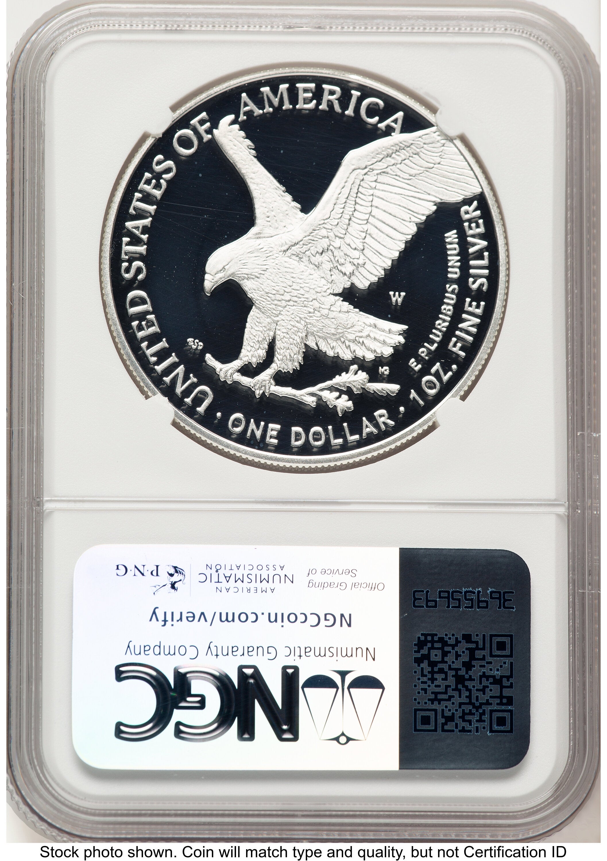 2025-W Proof Silver Eagle 1 oz AR Jeff Garrett Red Book NGC PF70