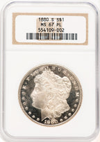 1880-S PL Morgan Dollar NGC MS67