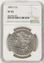 1893-S Morgan Dollar NGC VF35