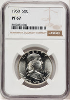 1950 50C Proof Franklin Half Dollar NGC PR67 (775996055)