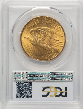 1908 $20 NO MOTTO Saint-Gaudens Double Eagle PCGS MS64+ (776007033)