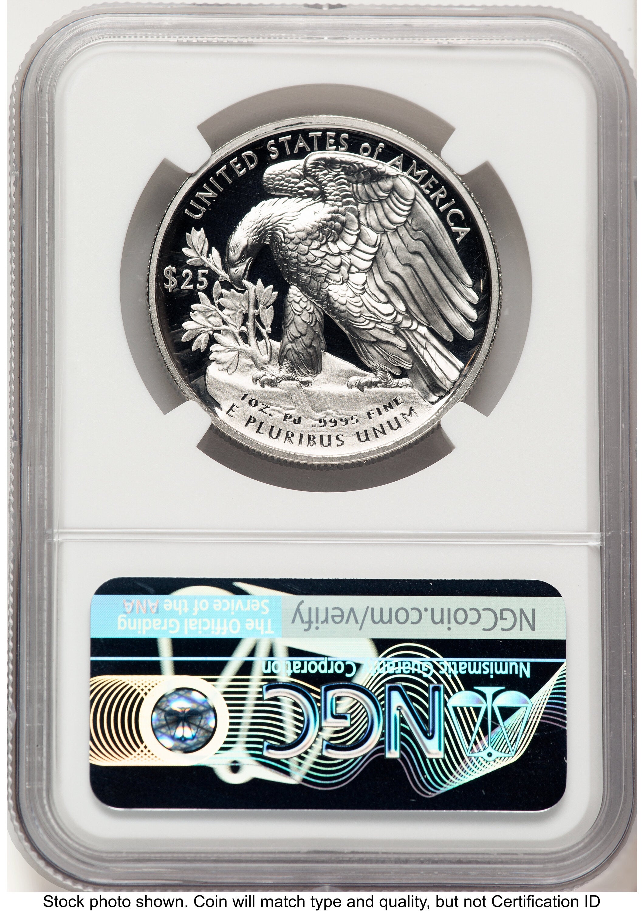 2021-W Palladium Eagle 1 oz FDI Mike Castle NGC PF70