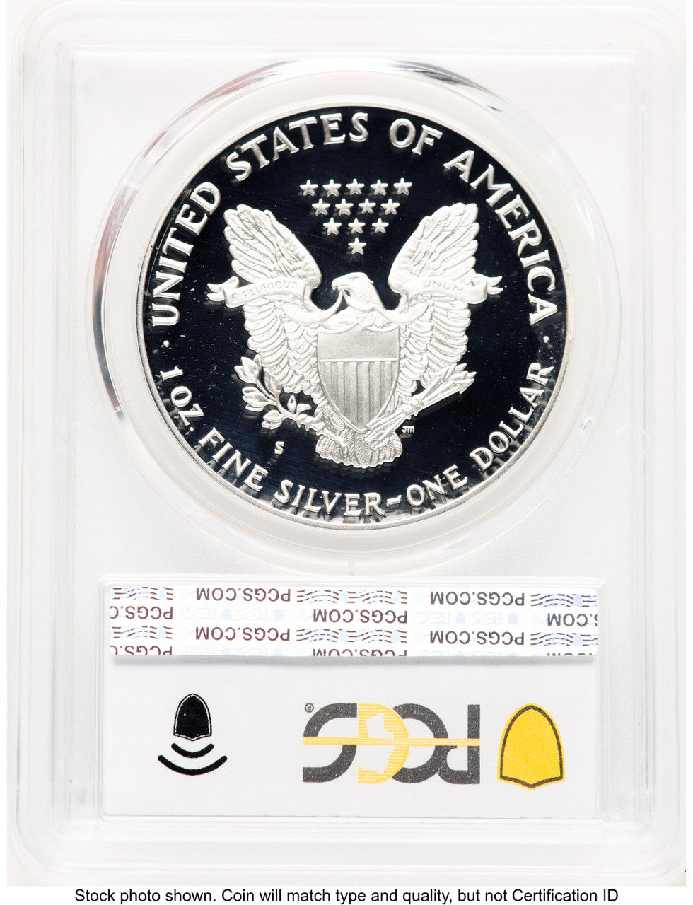 1992-S Proof Silver Eagle 1 oz Blue Gradient PCGS PR70 (776046009)