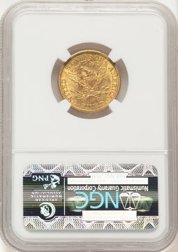 1891-CC $5 Liberty Half Eagle NGC MS62