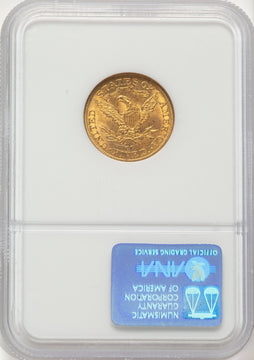 1892-CC $5 Liberty Half Eagle NGC MS63