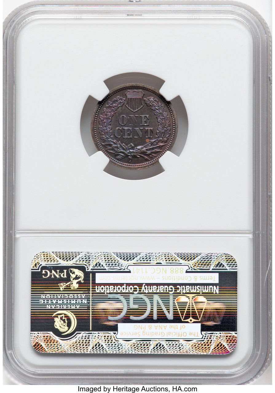 1864 1C J-357 BN Patterns NGC MS65