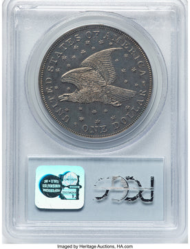 1836 Name on Base Judd-60 Restrike Pollock-65 R.5 Gobrecht Dollar PCGS MS64