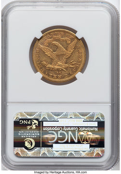1883-CC $10 CAC Liberty Eagle NGC AU55