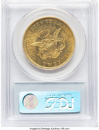 1851 $20 Liberty Double Eagle PCGS MS62