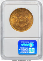 1852 $20 Liberty Double Eagle NGC MS62