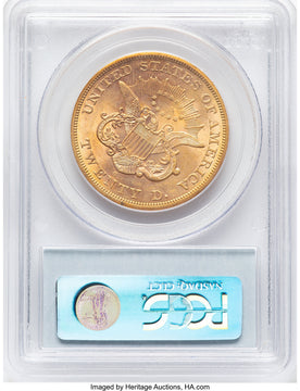 1864-S $20 Liberty Double Eagle PCGS MS62