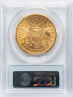 1867-S $20 Liberty Double Eagle PCGS MS61