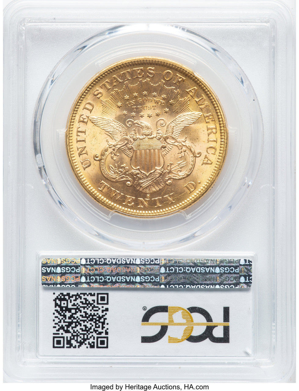 1875-S $20 Liberty Double Eagle PCGS MS64