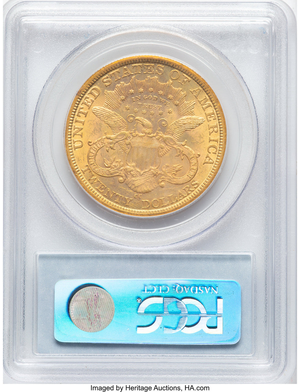 1877-CC $20 Liberty Double Eagle PCGS MS61