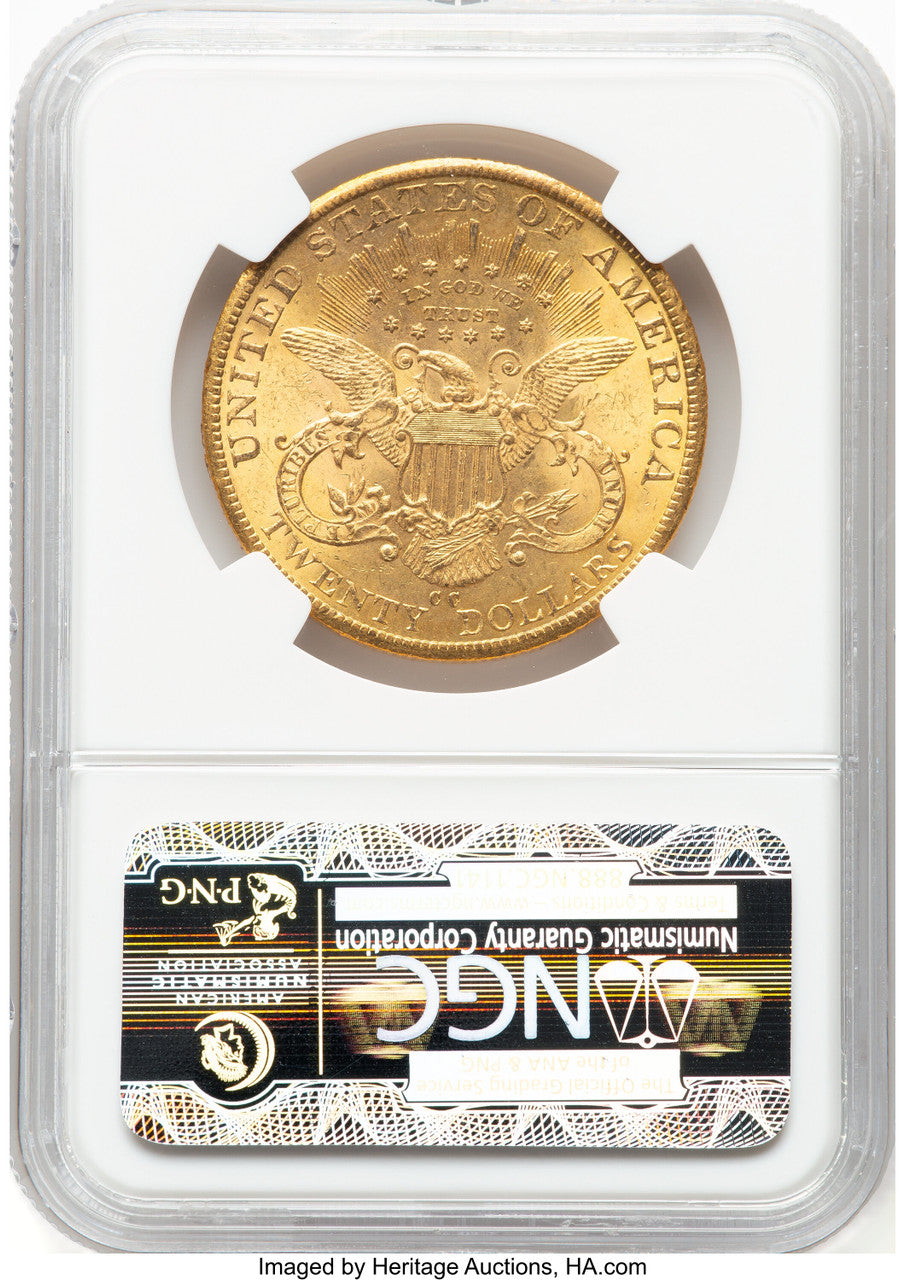 1885-CC $20 Liberty Double Eagle NGC MS62