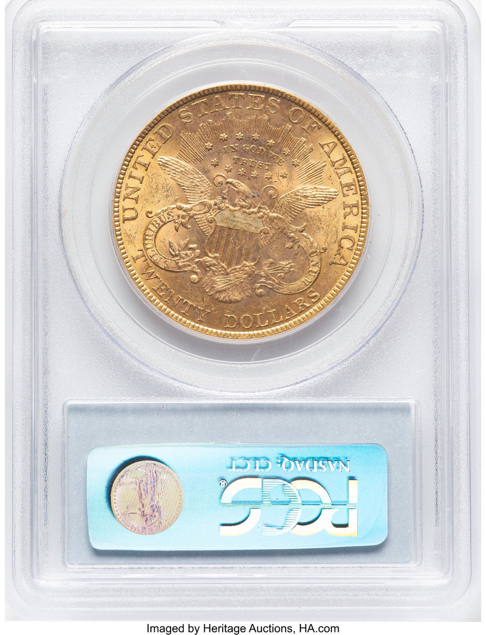 1890 $20 Liberty Double Eagle PCGS MS63