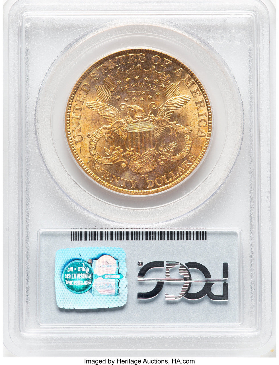 1893-CC $20 Liberty Double Eagle PCGS MS63
