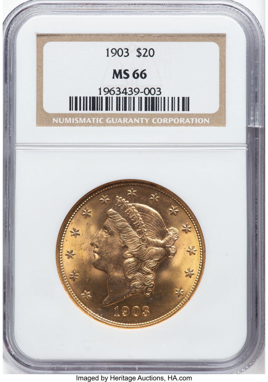 1903 $20 Liberty Double Eagle NGC MS66