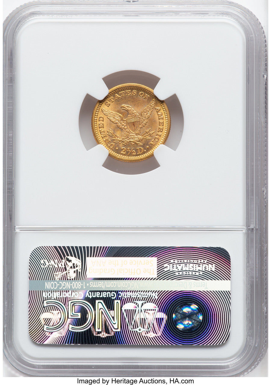 1886 $2.50 Liberty Quarter Eagle NGC MS63 (776141054)