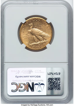 1911-D $10 Indian Eagle NGC AU55 (776141058)