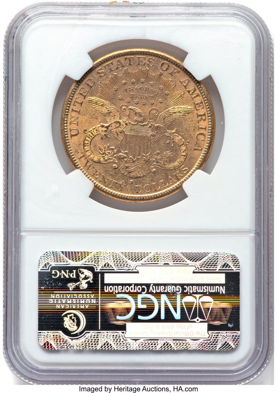 1885-S $20 Liberty Double Eagle NGC MS63