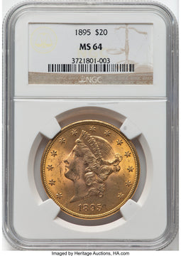 1895 $20 Liberty Double Eagle NGC MS64 (776141073)