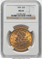 1895 $20 Liberty Double Eagle NGC MS64 (776141073)