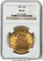 1895 $20 Liberty Double Eagle NGC MS64 (776141074)