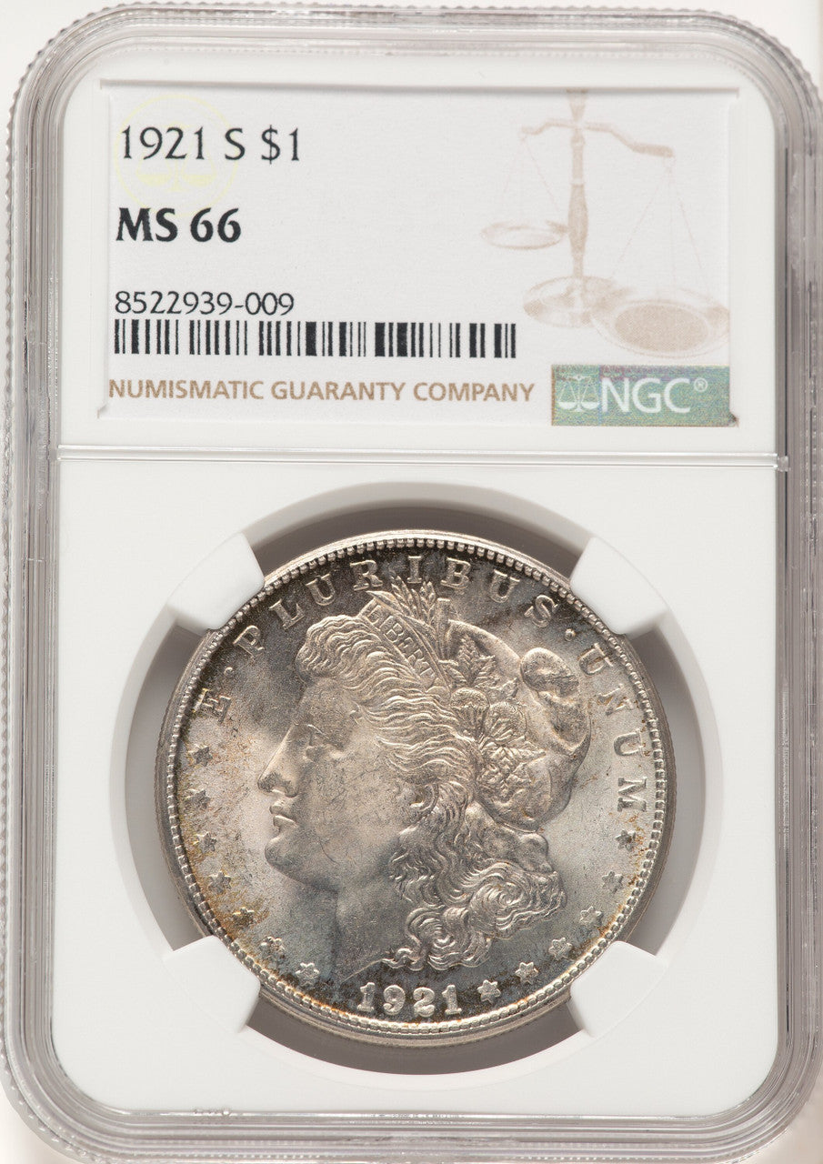 1921-S Morgan Dollar NGC MS66 (776231014)