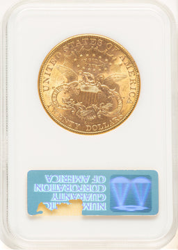 1906-S $20 CAC Liberty Double Eagle NGC MS62