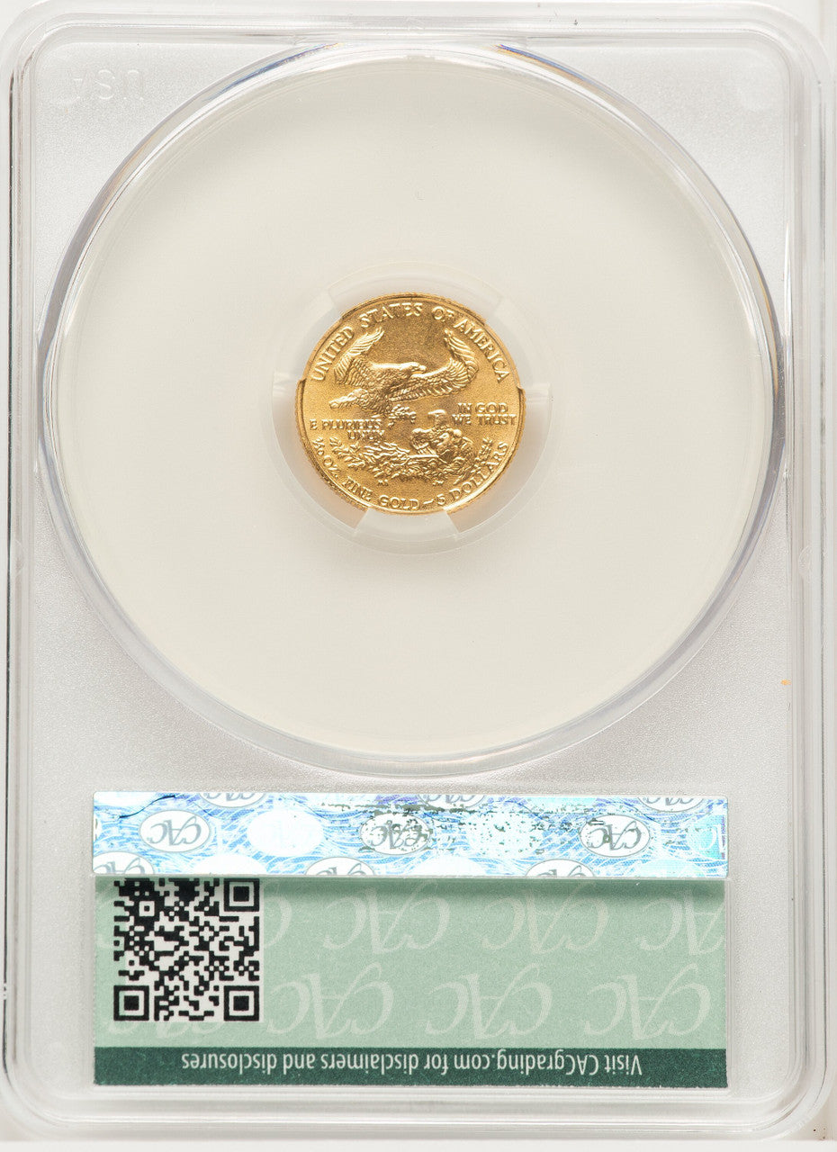 1986 Gold Eagle 1/10 oz Non Designation CACG MS69