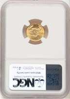 1986 Gold Eagle 1/10 oz Brown Label NGC MS69