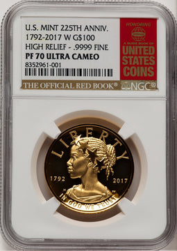 2017-W G$100 American Liberty High Relief Red Book NGC PF70 (776323004)