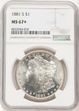 1881-S Morgan Dollar NGC MS67+ (776347014)