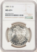 1881-S Morgan Dollar NGC MS67+ (776347014)