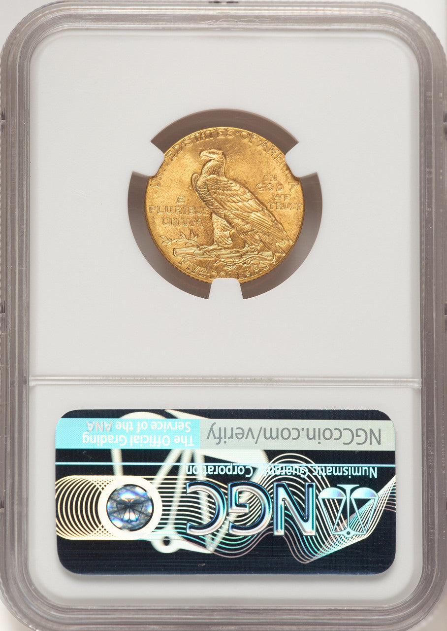 1912 $5 Indian Half Eagle NGC MS65 (776350020)