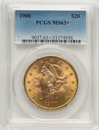 1900 $20 Liberty Double Eagle PCGS MS63+