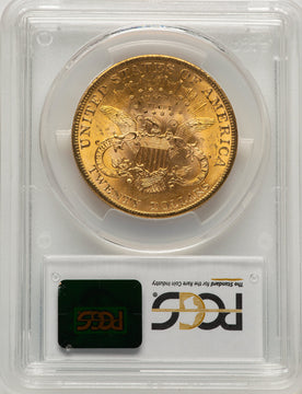 1900 $20 Liberty Double Eagle PCGS MS63+ (776498017)