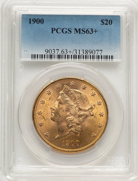 1900 $20 Liberty Double Eagle PCGS MS63+ (776498020)